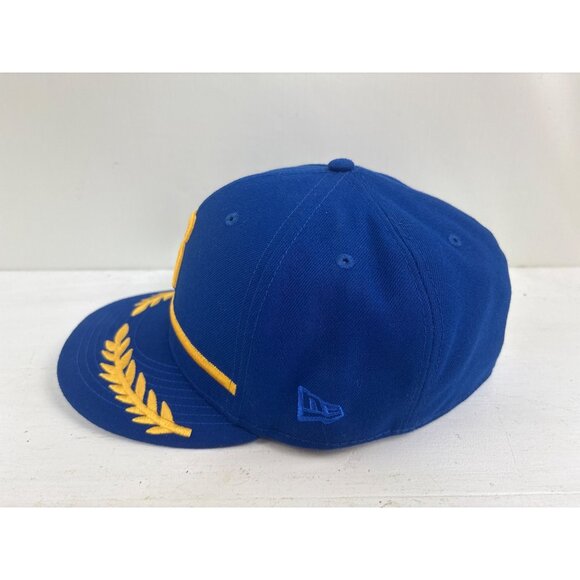 Seattle Mariners Pilot New Era 100th Anniversary Hat Blue & Yellow Sz 7 3/4 - Picture 4 of 7